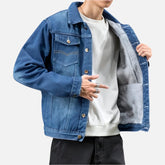 Jaqueta Masculina Jeans Acolchoado Drauffen DF236