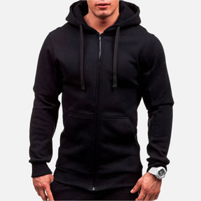 Jaqueta Moletom Masculina com Capuz e Zíper Drauffen DF234