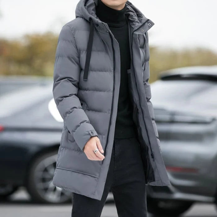 Jaqueta Puffer Masculina Alongada Drauffen DF230