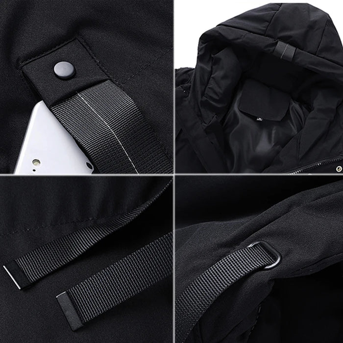 Jaqueta Puffer Masculina Alongada Drauffen DF230