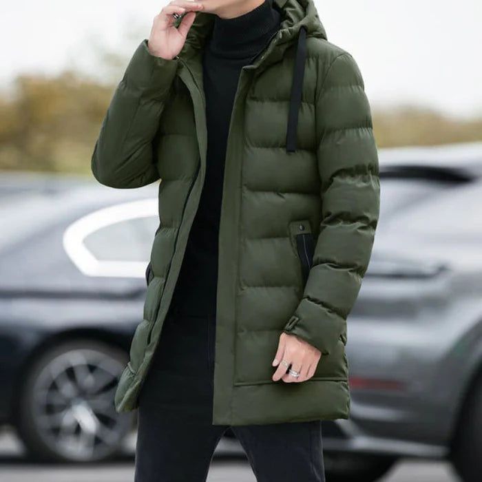 Jaqueta Puffer Masculina Alongada Drauffen DF230