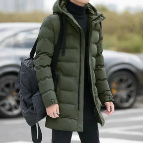 Jaqueta Puffer Masculina Alongada Drauffen DF230