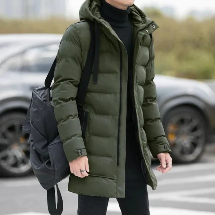 Jaqueta Puffer Masculina Alongada Drauffen DF230