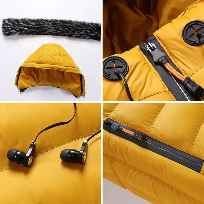 Jaqueta Puffer Masculina Capuz Forrado Drauffen DF254