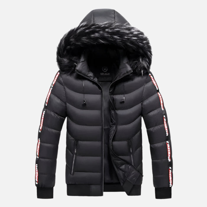 Jaqueta Puffer Masculina Capuz Forrado Drauffen DF254