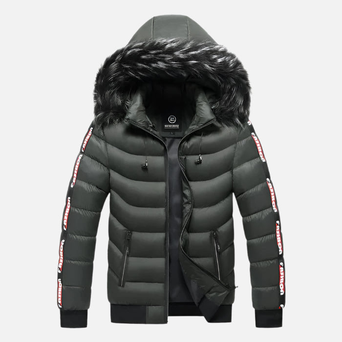 Jaqueta Puffer Masculina Capuz Forrado Drauffen DF254