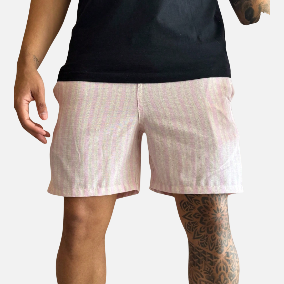 Short Linho Masculino Drauffen DF084