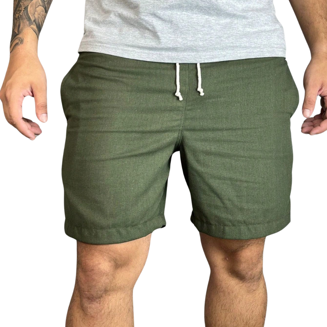 Short Linho Masculino Drauffen DF082