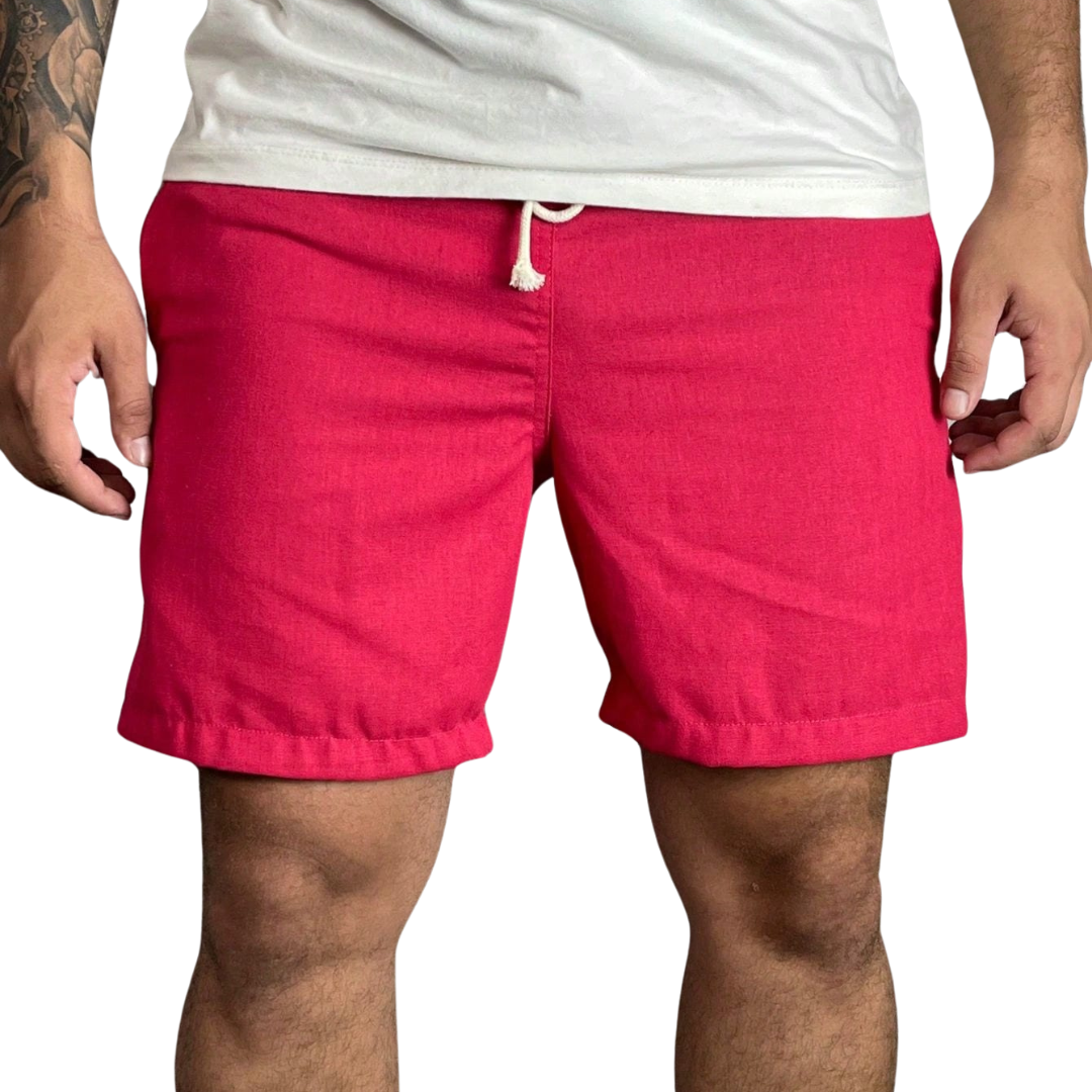 Short Linho Masculino Drauffen DF082